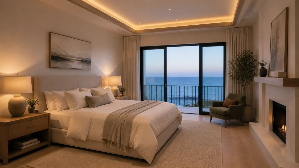 Ocean-facing bedroom preview